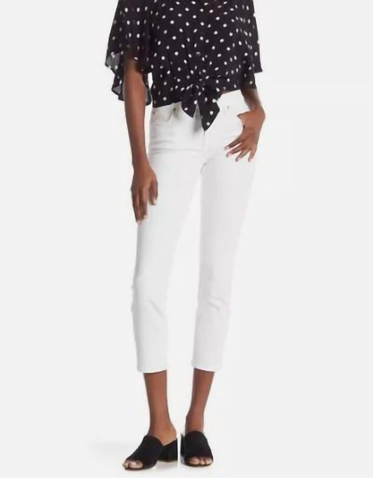 7 For All Mankind - Kimmie High-Waist Crop Skinny Jeans