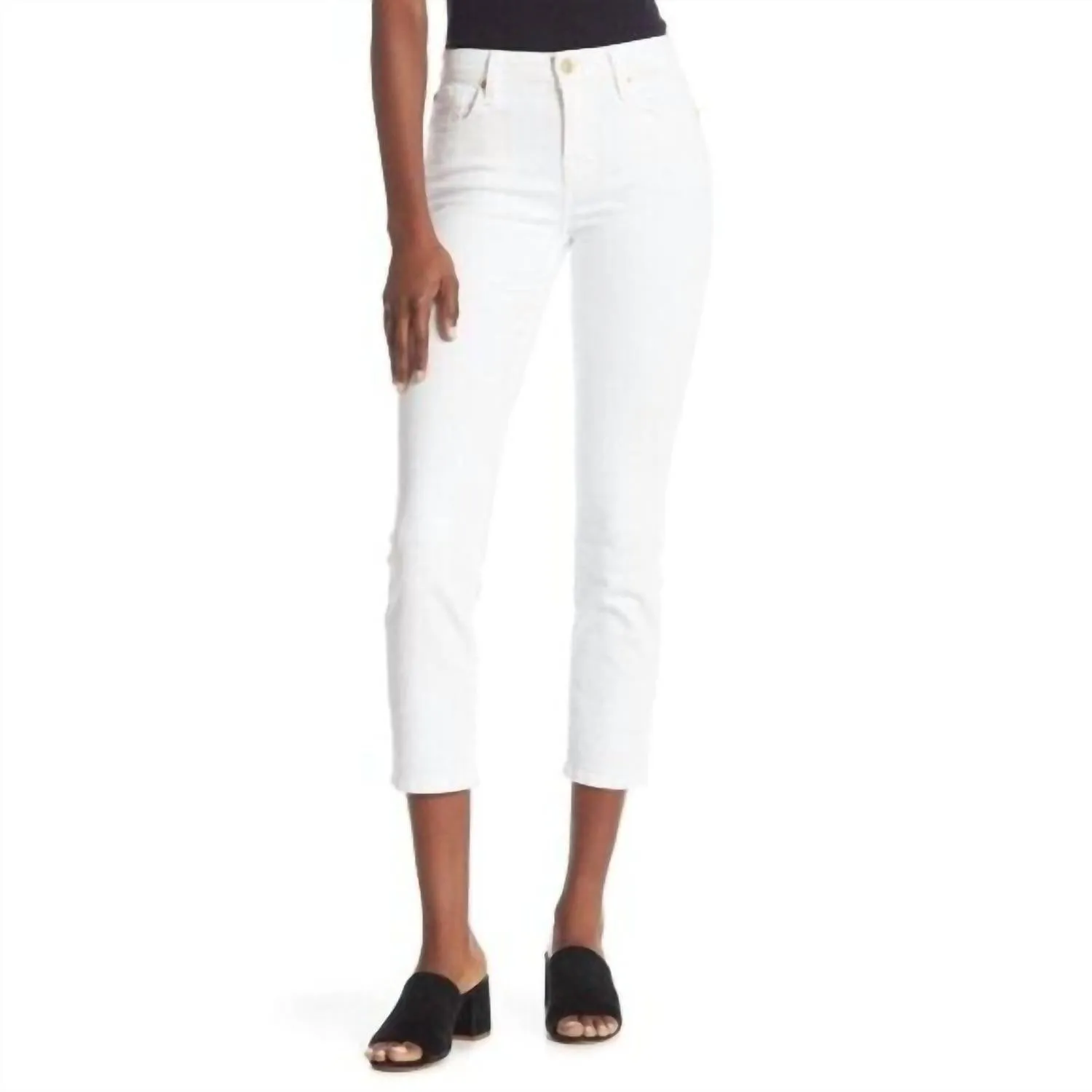 7 For All Mankind - Kimmie High-Waist Crop Skinny Jeans