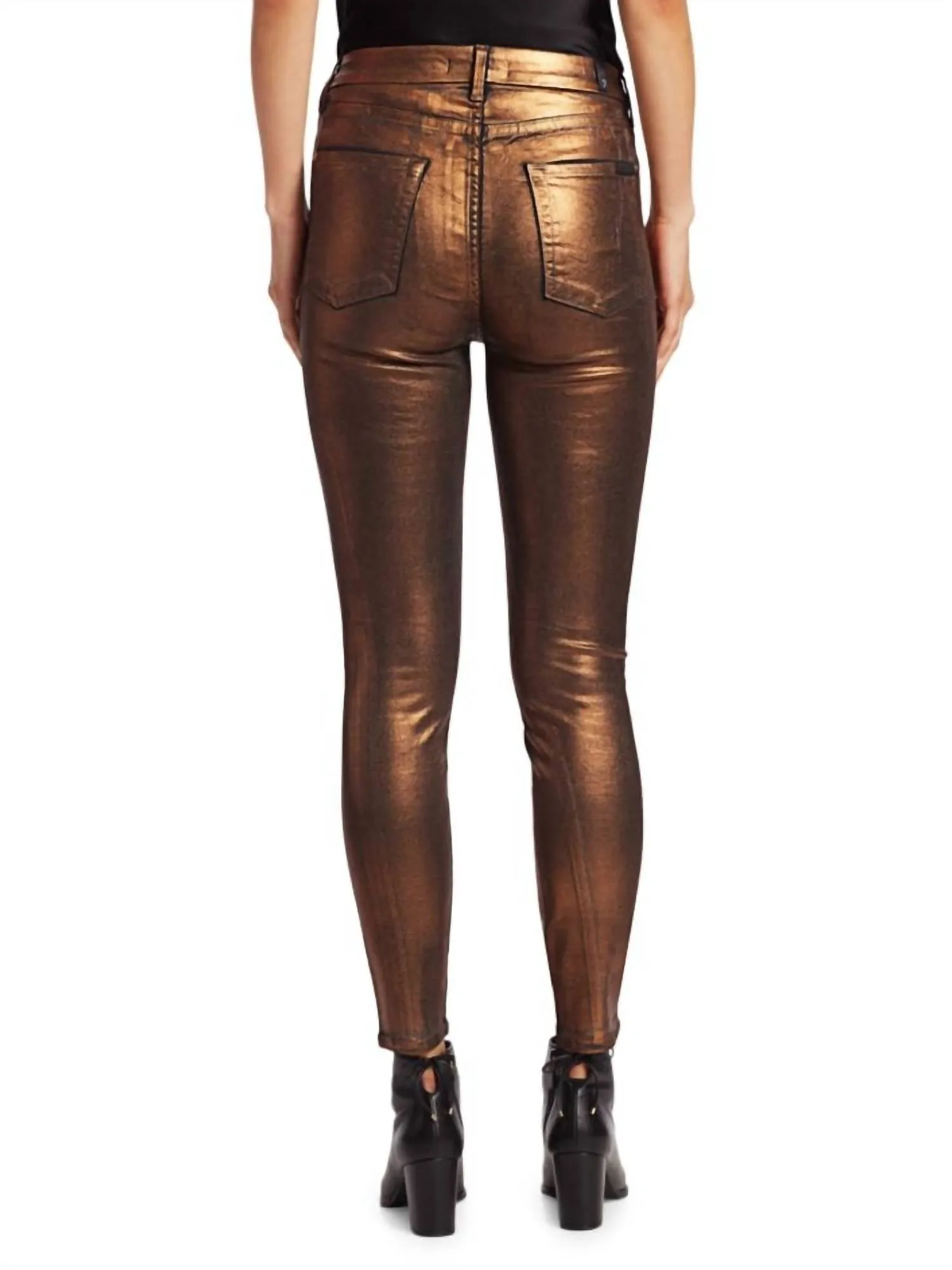 7 For All Mankind - Metallic Coated Jeans