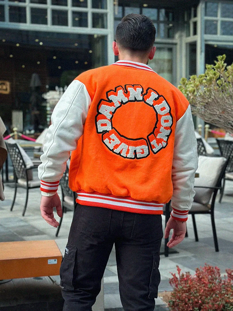 Attitude I DONT GIVE DAMN Varsity Men Jacket