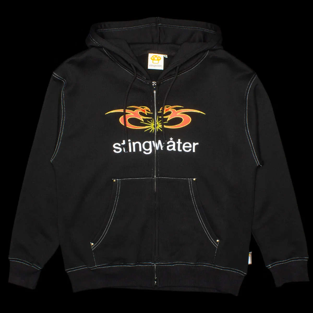 Big Moses Contrast Zip-Up Hoodie