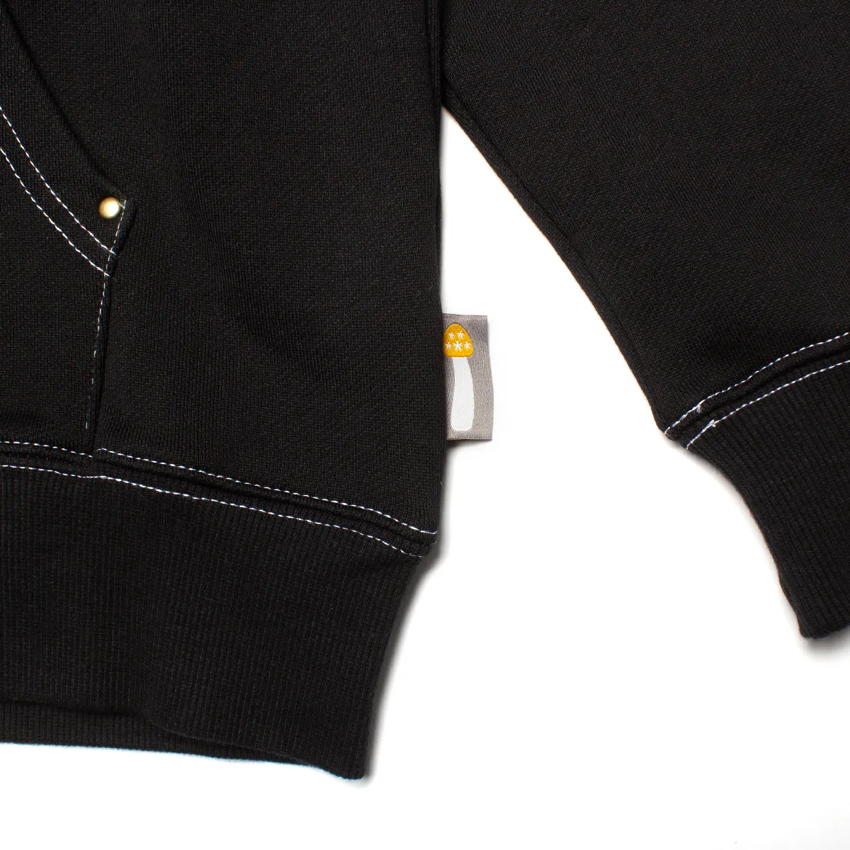 Big Moses Contrast Zip-Up Hoodie