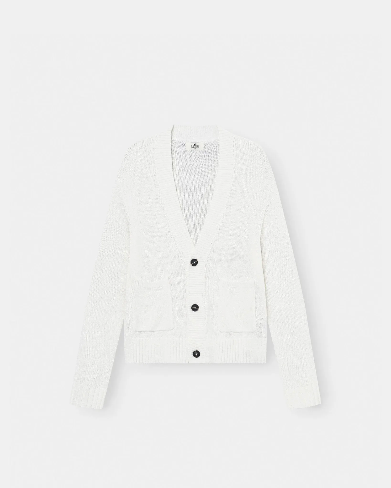 Cardigan With Pockets Hvid