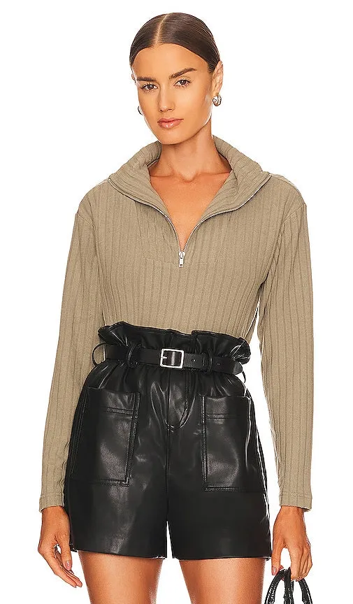Chaser Zip Up Mock Neck in Sage