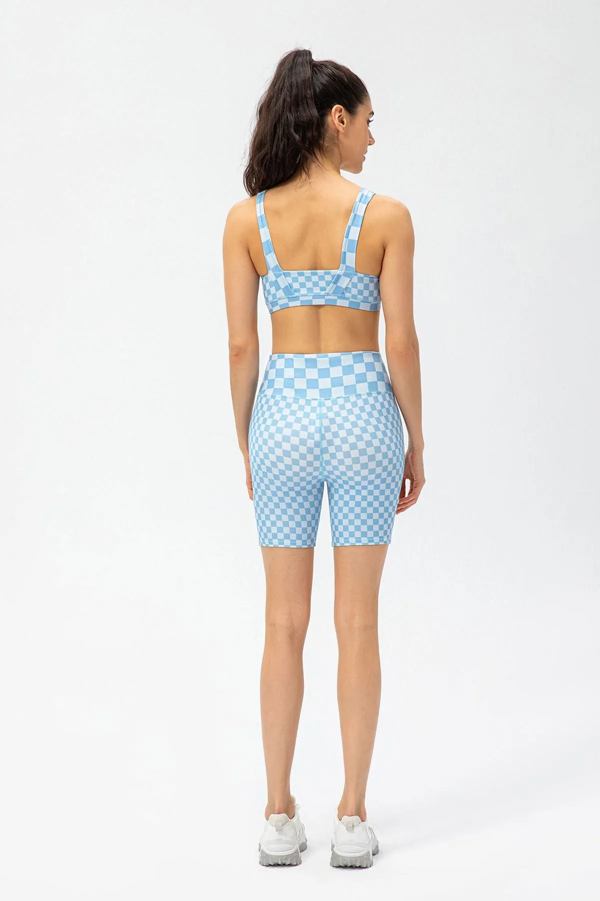 Checkerboard Sports Bras Light Support