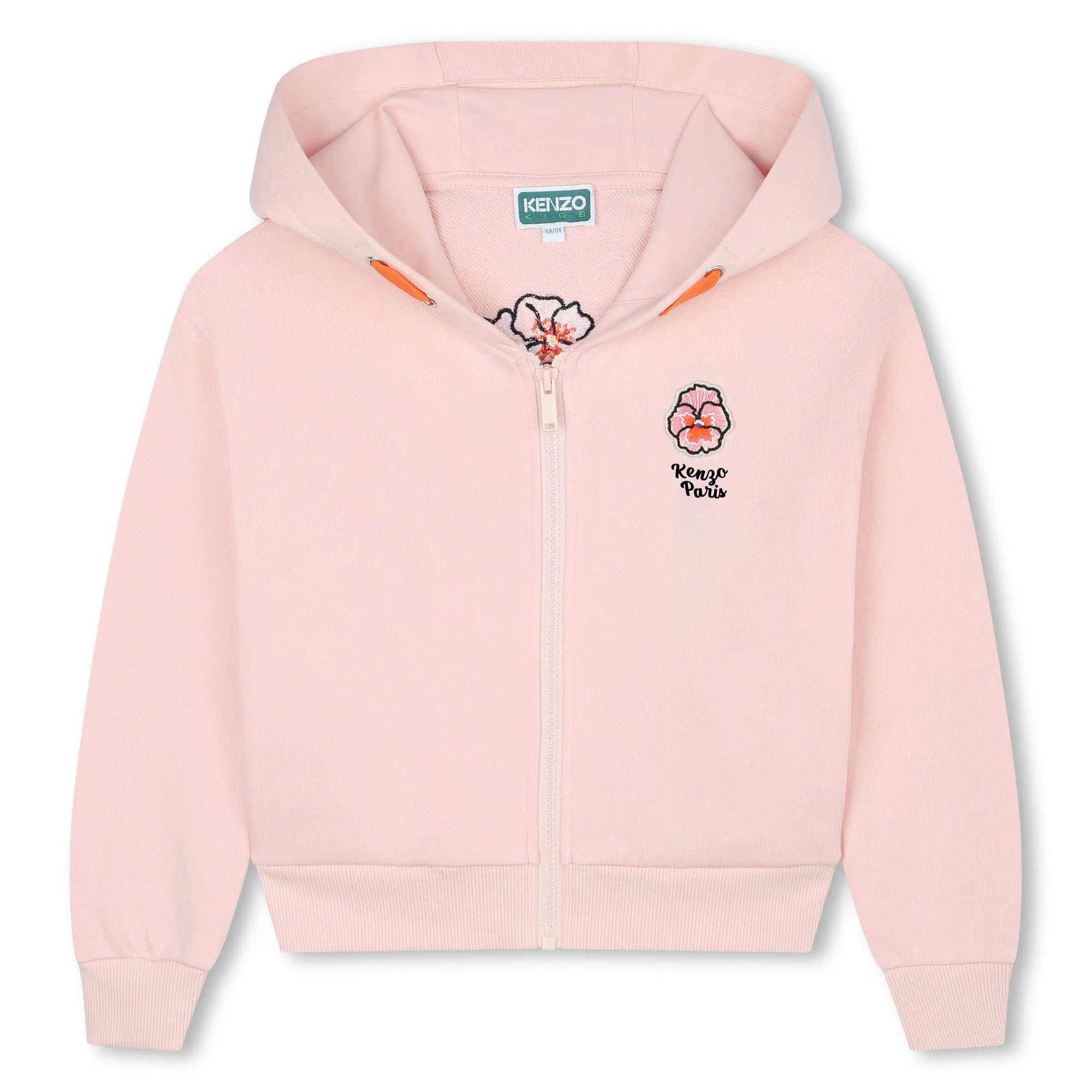 Flower Zip-Up Hoodie