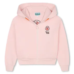 Flower Zip-Up Hoodie
