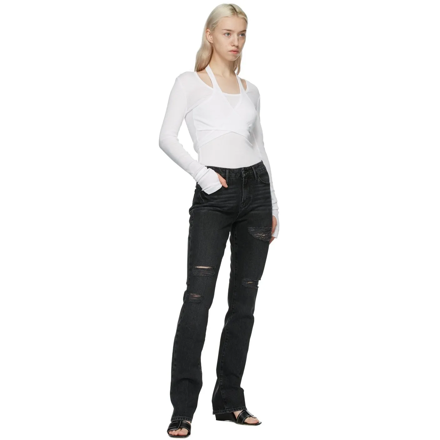 Frame Black 'Le Mini Boot' Jeans