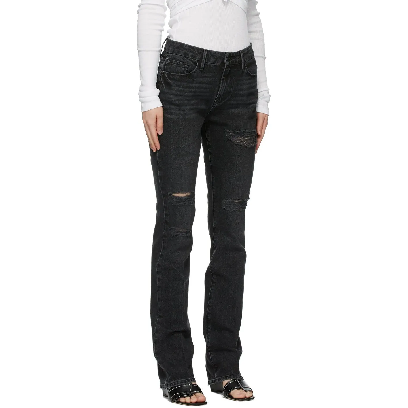 Frame Black 'Le Mini Boot' Jeans