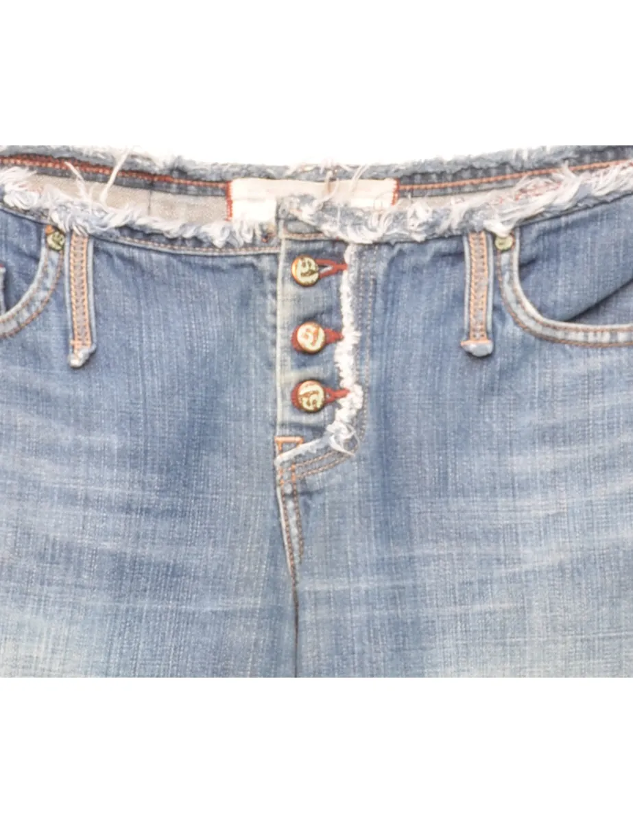 Frayed Edge Bootcut Jeans - W32 L32