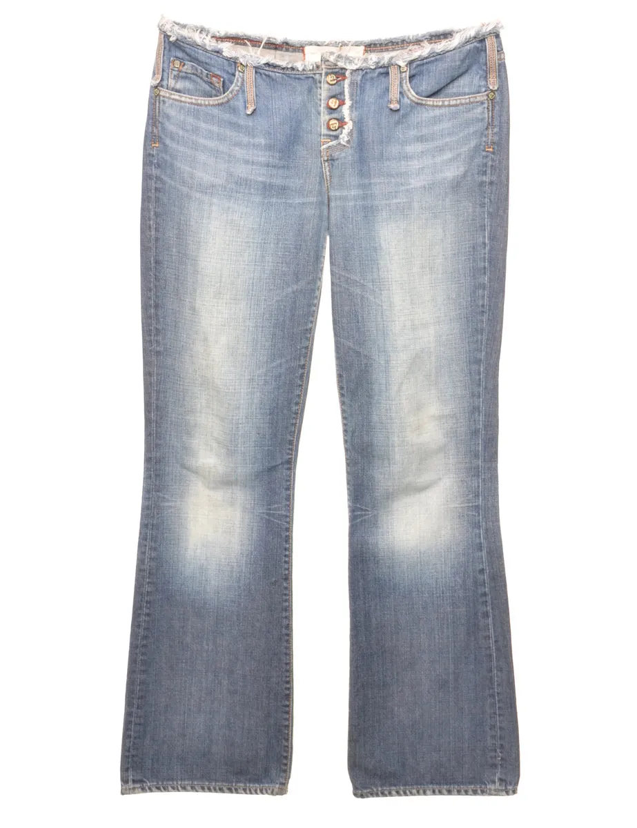 Frayed Edge Bootcut Jeans - W32 L32