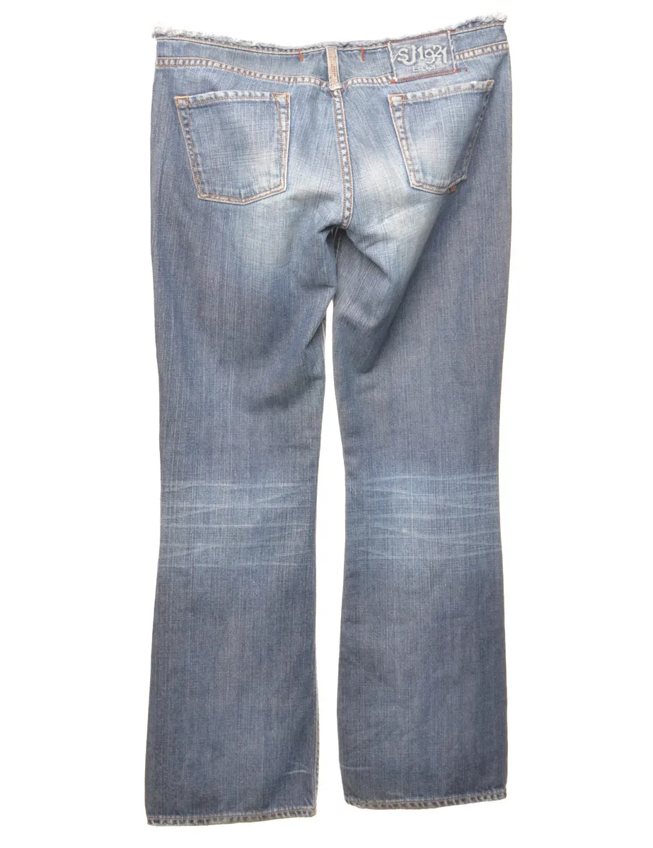 Frayed Edge Bootcut Jeans - W32 L32