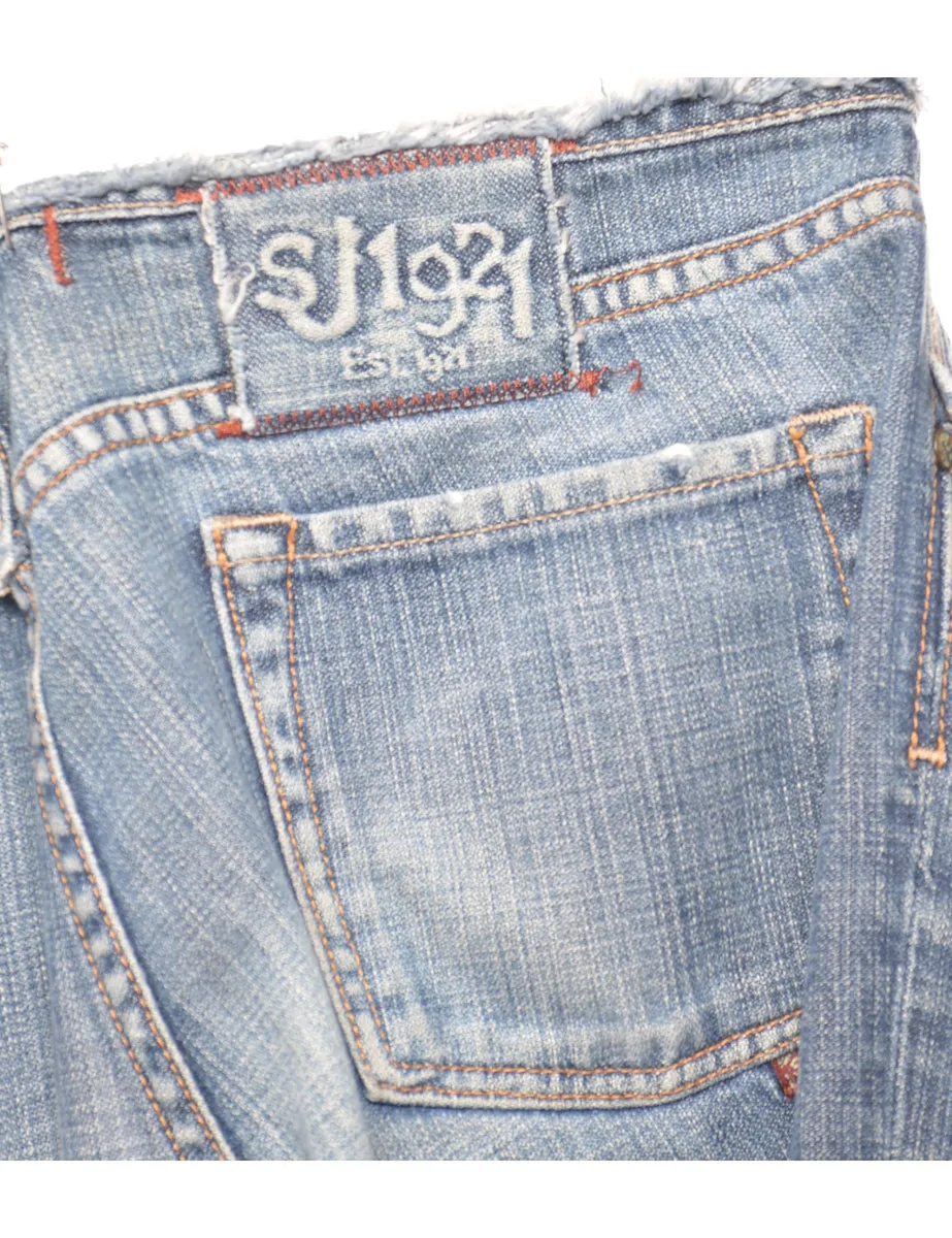 Frayed Edge Bootcut Jeans - W32 L32