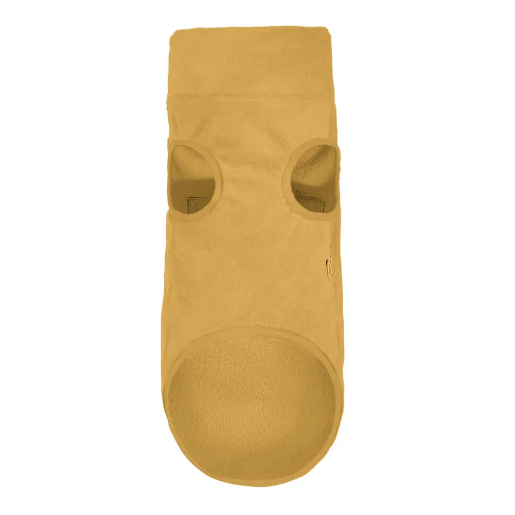 half zip-up fleece vest - sand 1 xs left