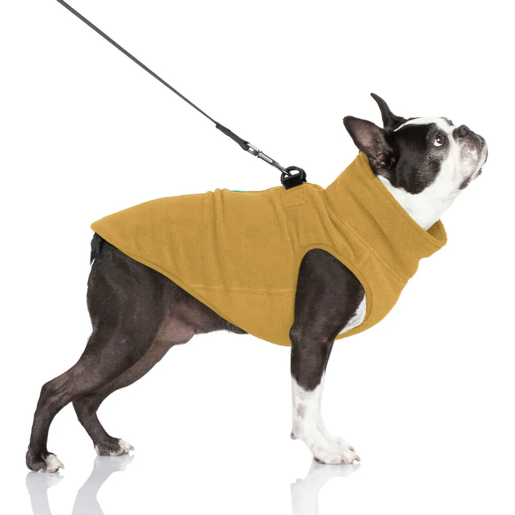 half zip-up fleece vest - sand 1 xs left