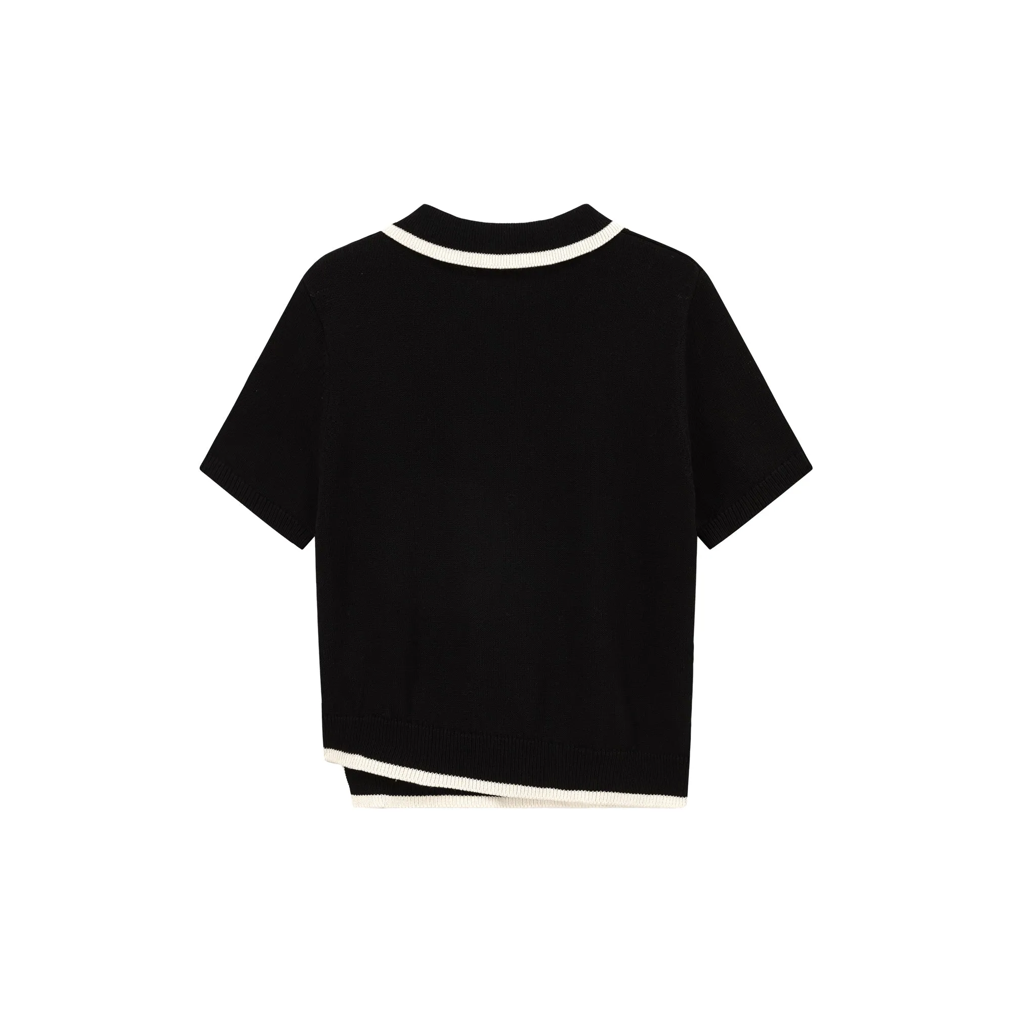 Half Zip Up Varisty Knit Sweater