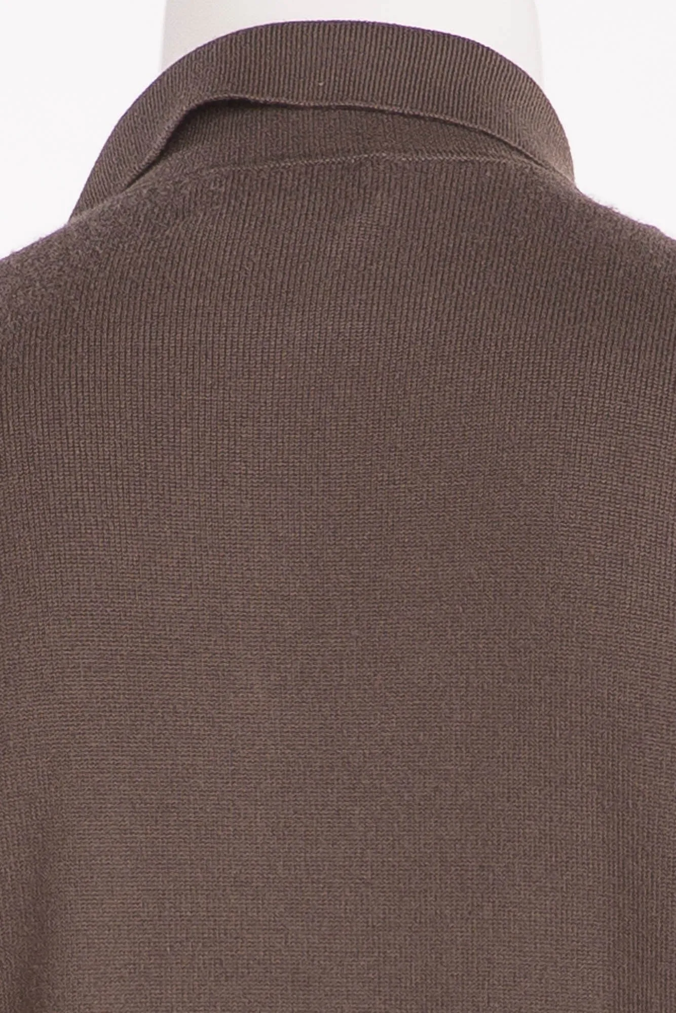 Hermes - Dark Olive Green Zip Up Sweater - XL