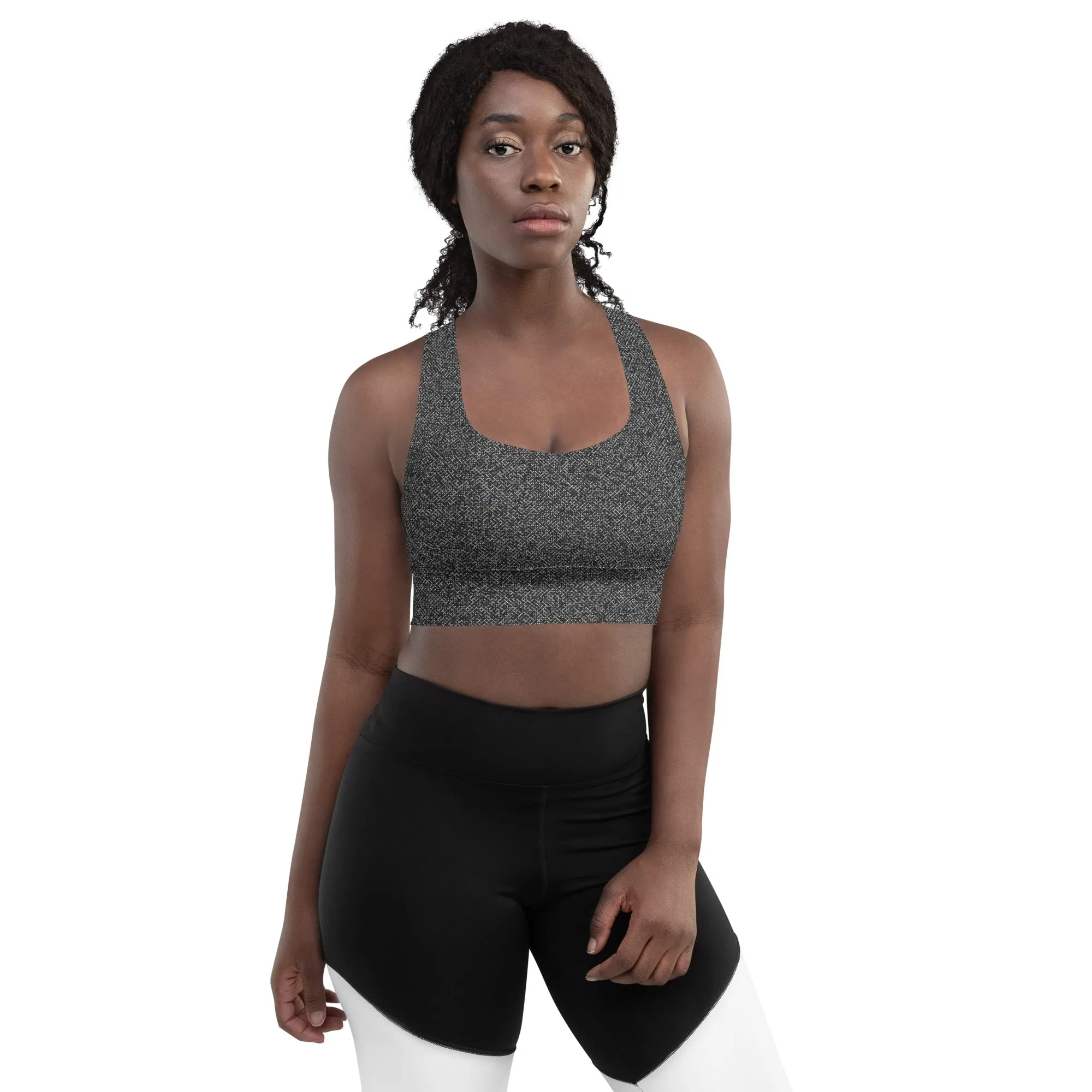 Humble Sportswear™ Pattens Grey Compression Sports Bra