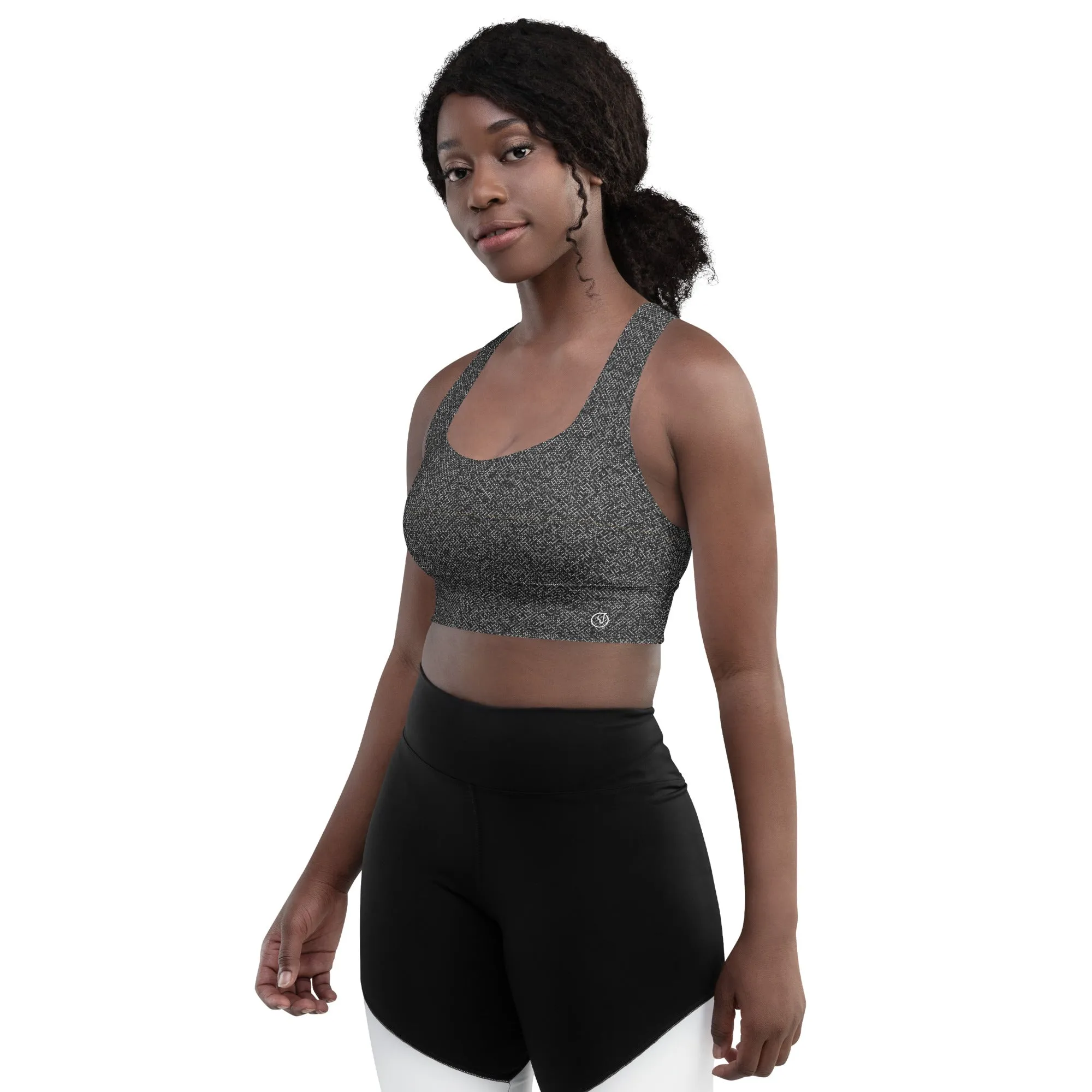 Humble Sportswear™ Pattens Grey Compression Sports Bra