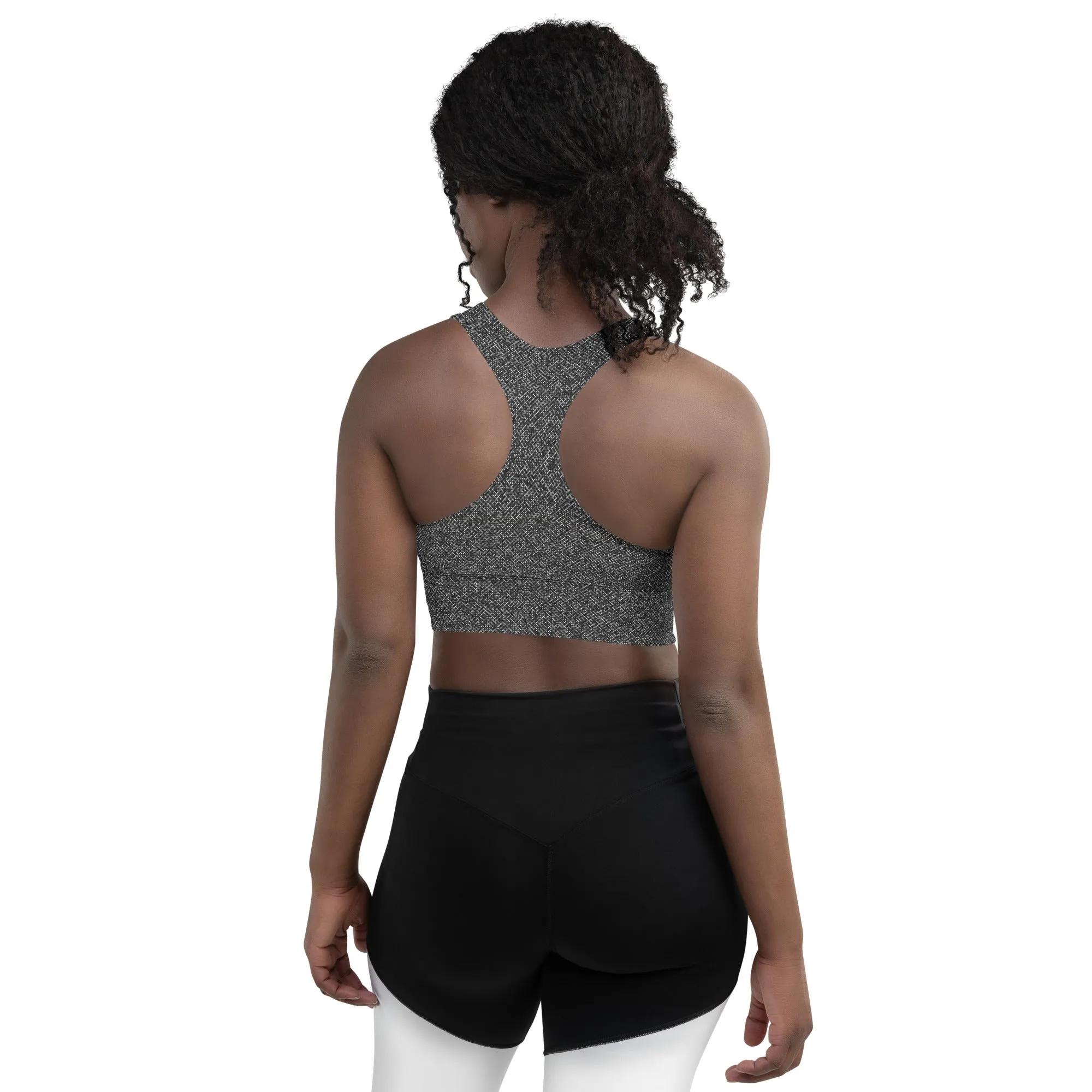 Humble Sportswear™ Pattens Grey Compression Sports Bra