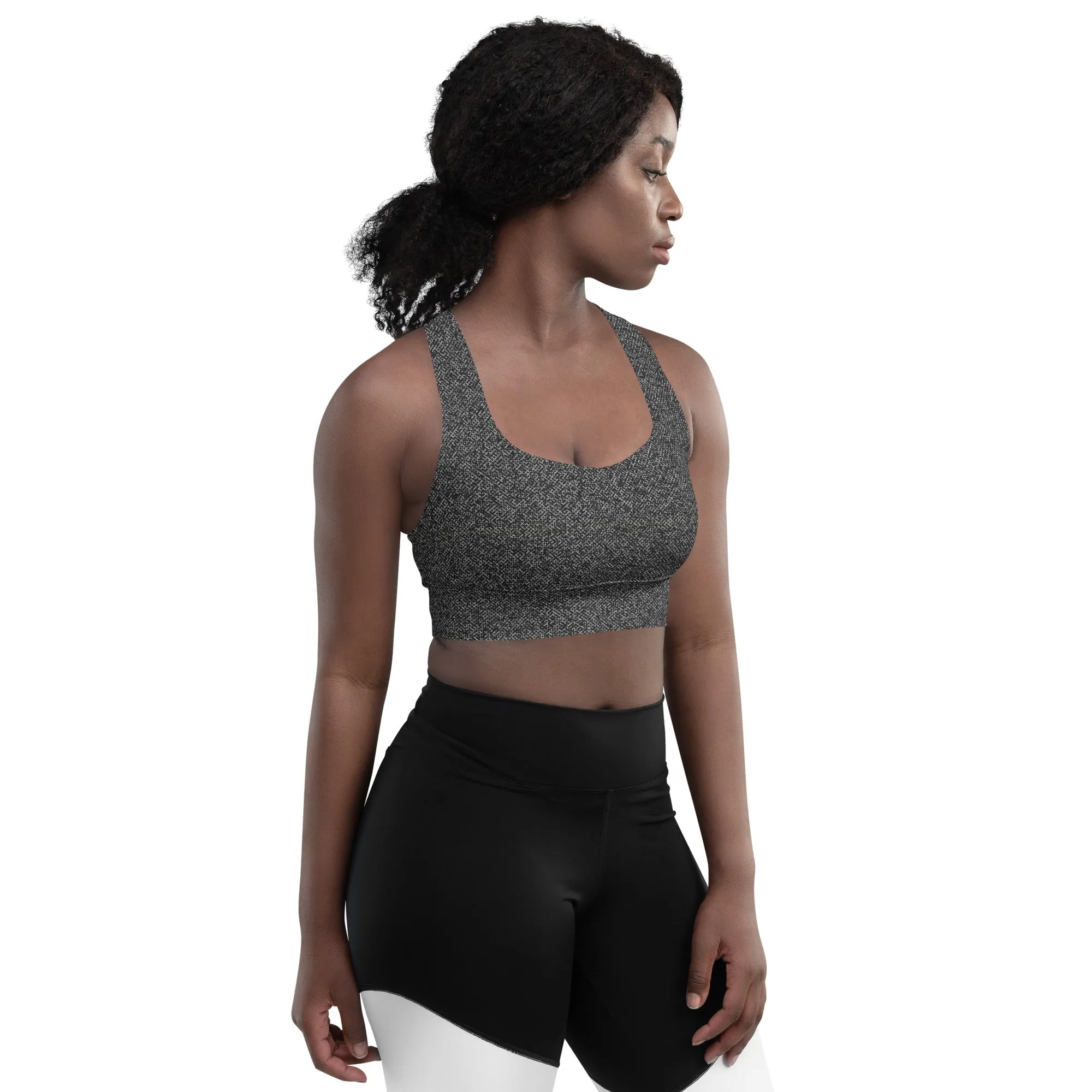 Humble Sportswear™ Pattens Grey Compression Sports Bra