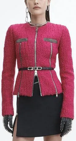 Hybrid Zip Moto Jacket