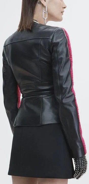 Hybrid Zip Moto Jacket