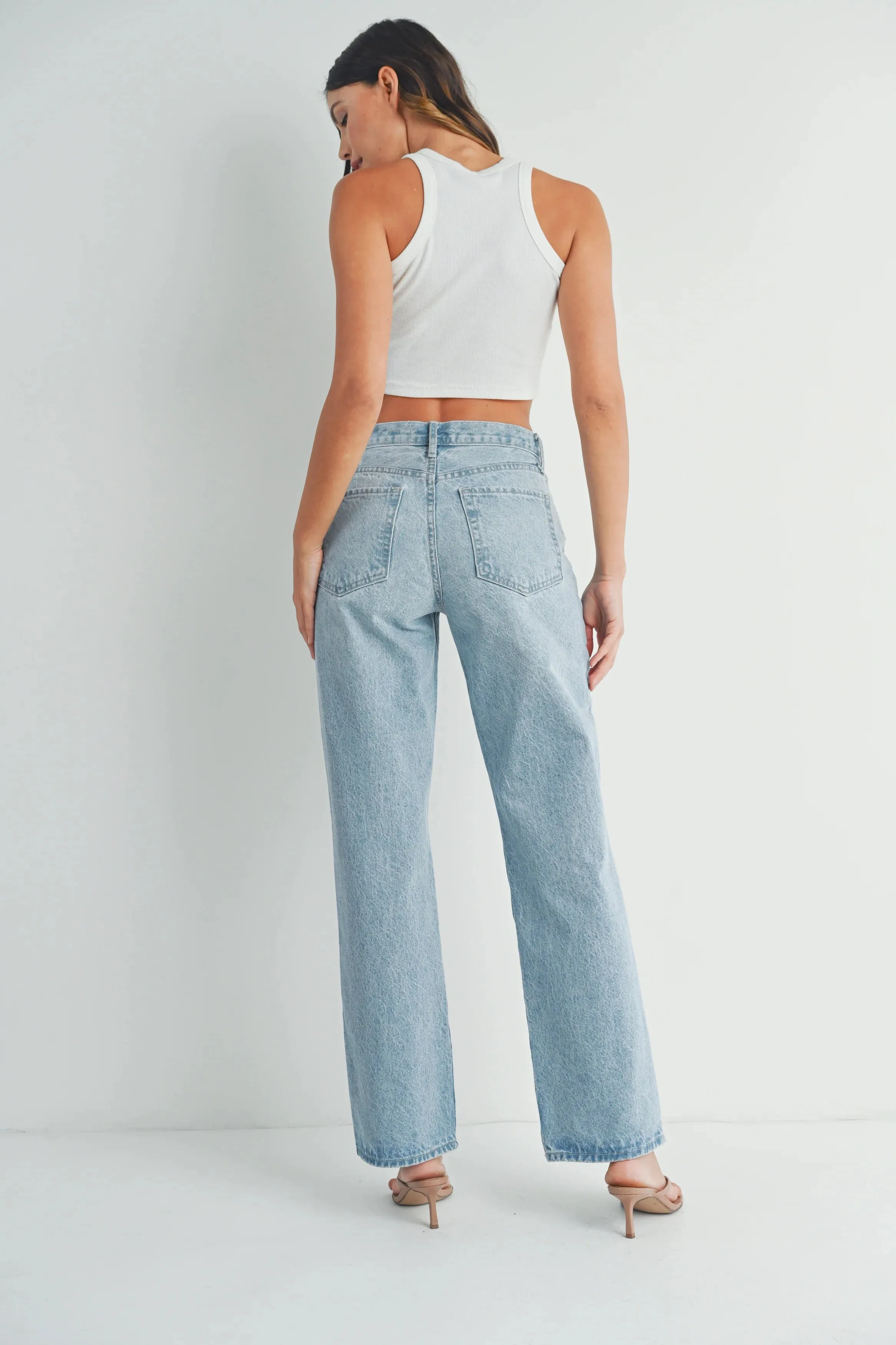 Just Black Relaxed Straight Jeans