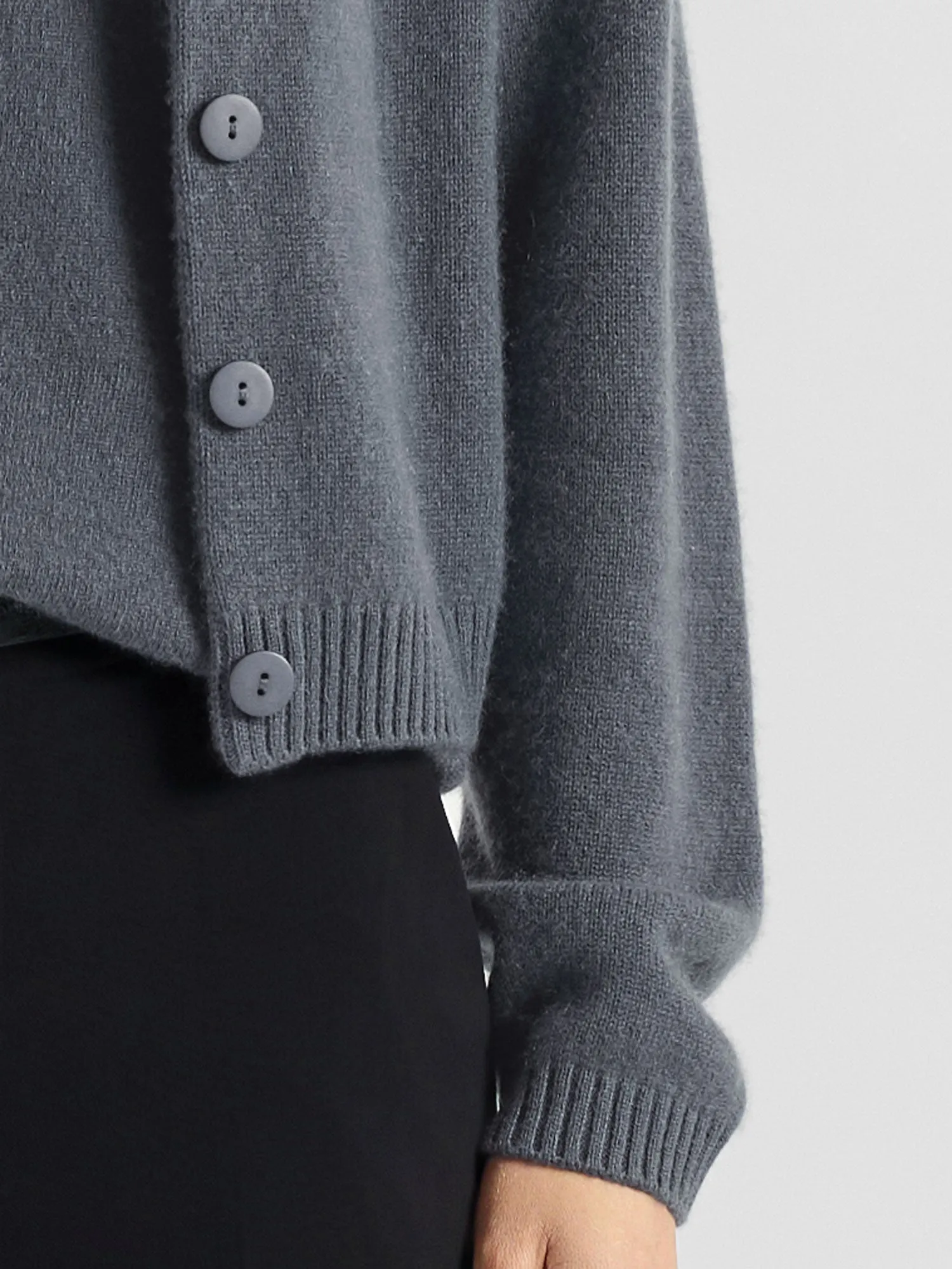 Kashmircardigan "Randi" - Blue fog