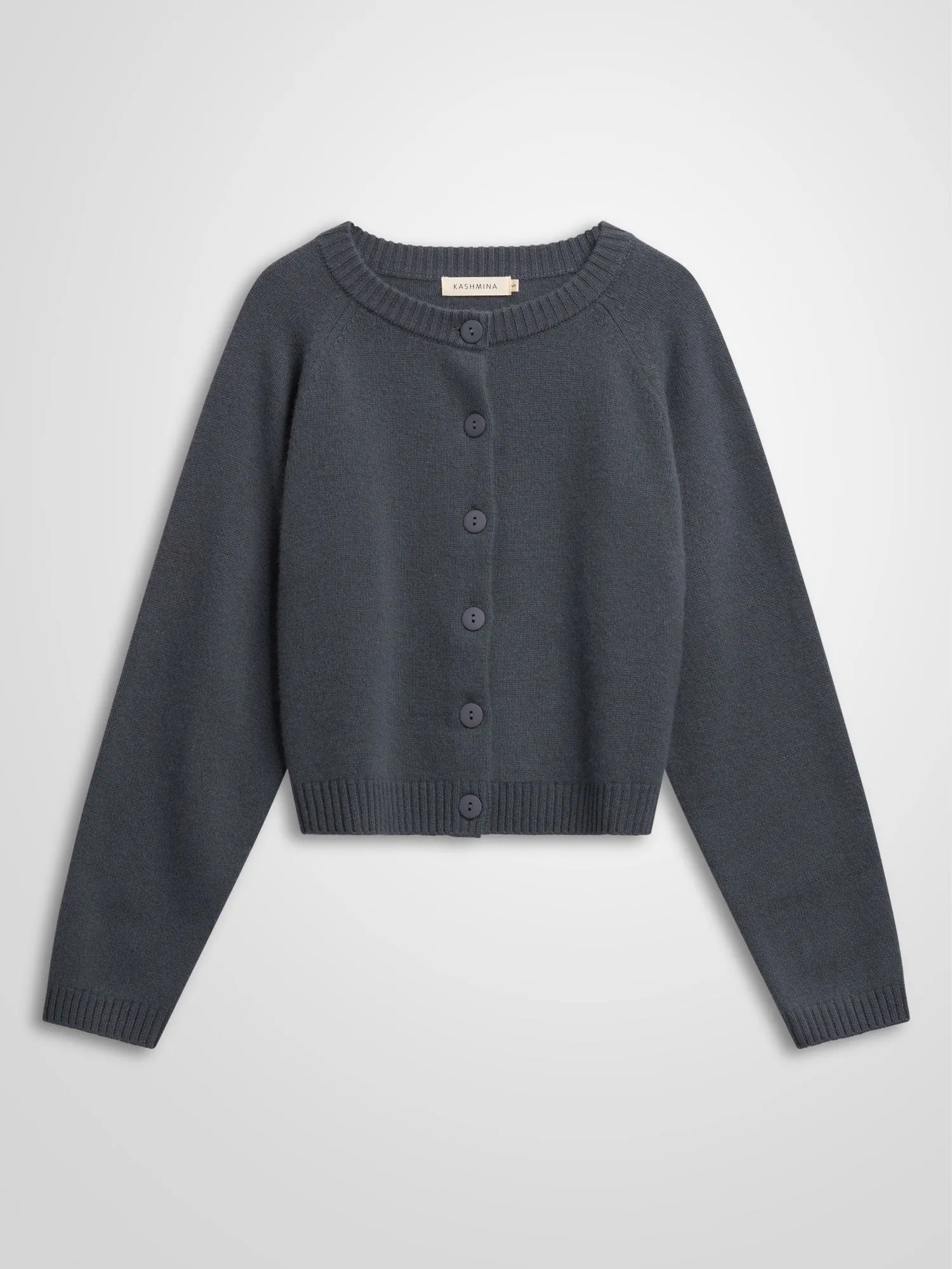 Kashmircardigan "Randi" - Blue fog