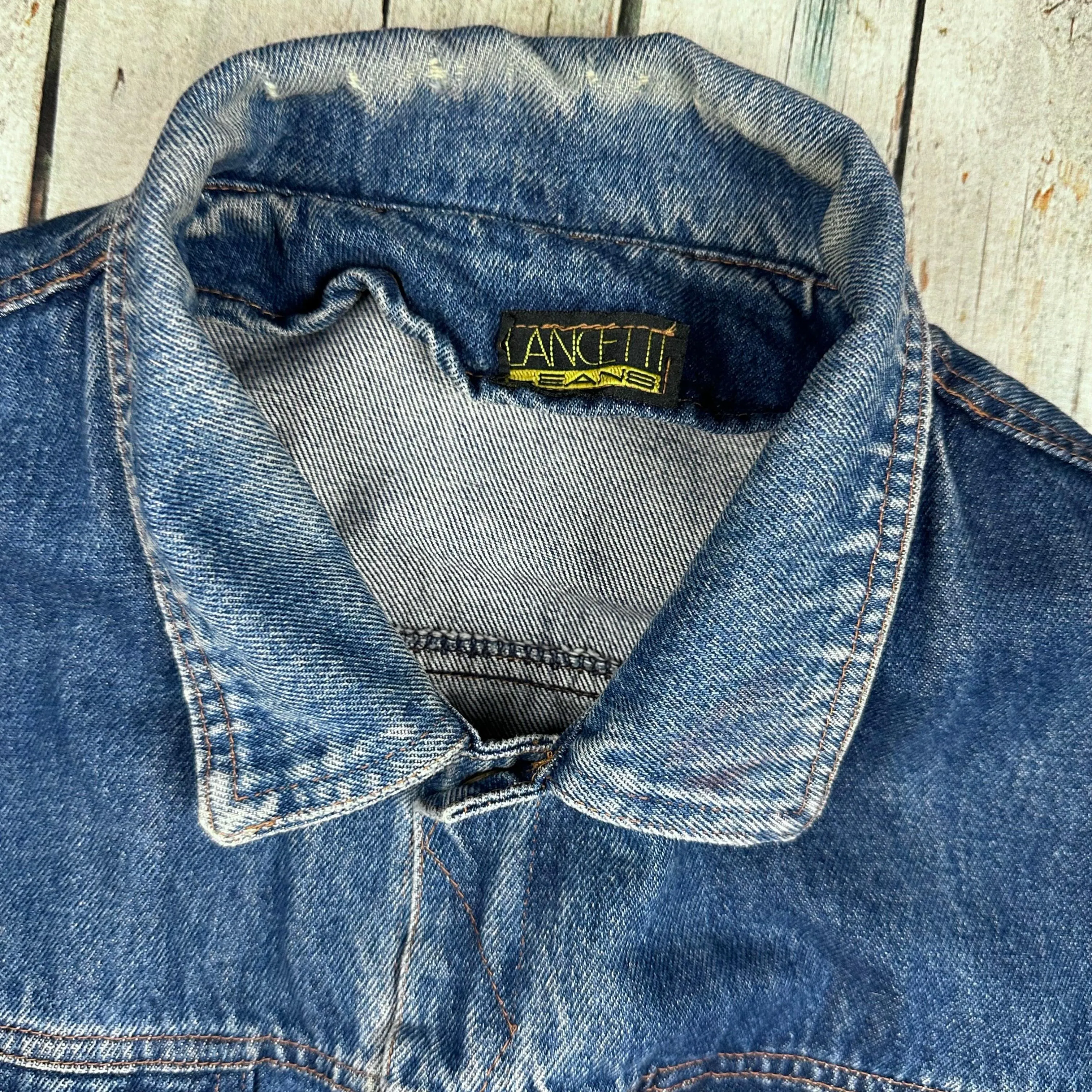 Lancetti Jeans Vintage 1980's Relaxed Fit Jean Jacket - Size M
