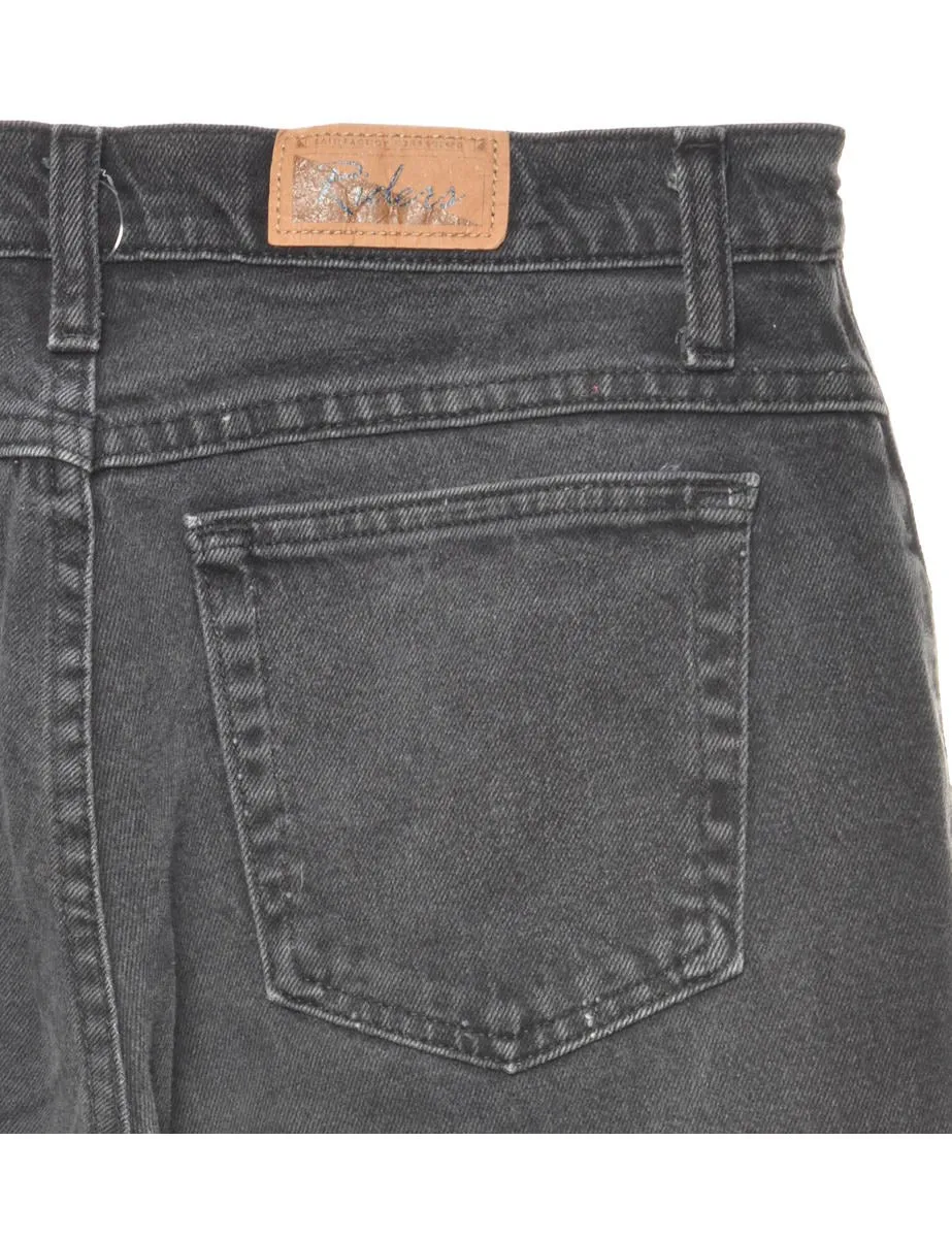 Mid-Rise Black Bootcut Lee Jeans - W28 L30