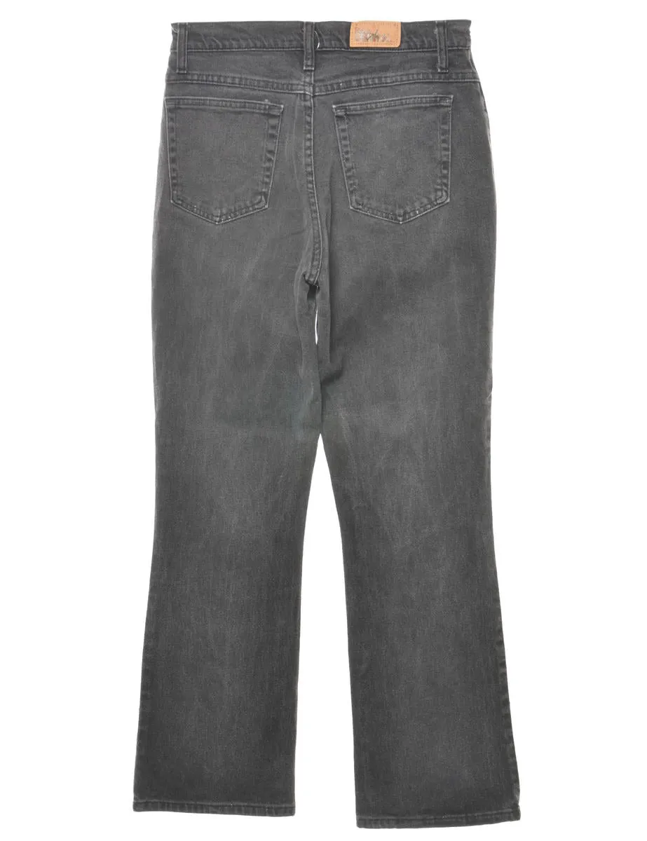 Mid-Rise Black Bootcut Lee Jeans - W28 L30