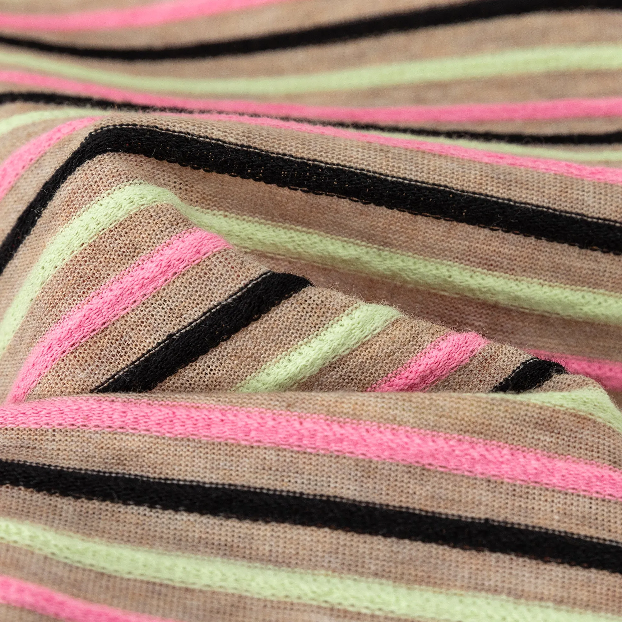 Multi-Color Front Ribbon Striped Bolero Cardigan
