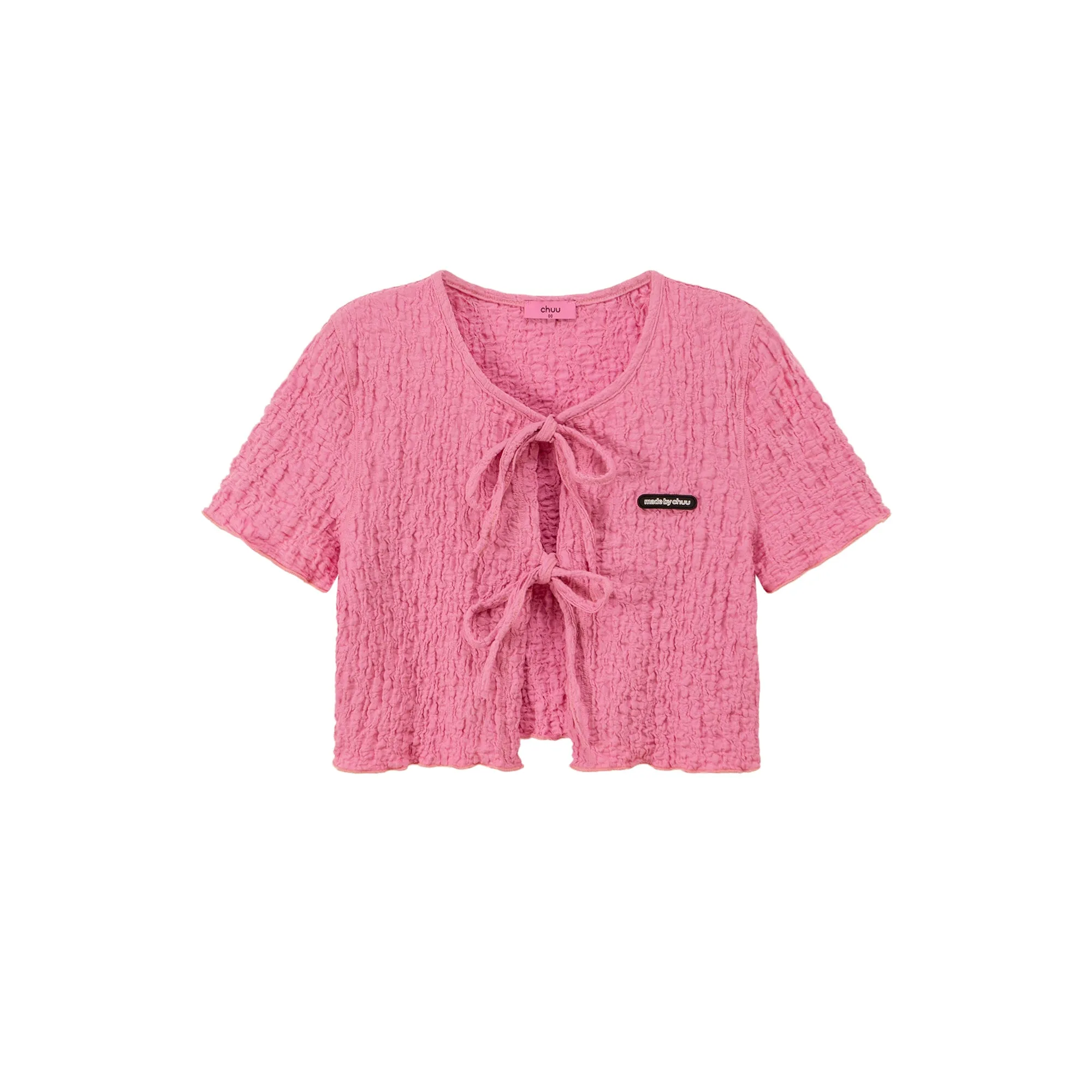 Shirred Ribbon Cardigan