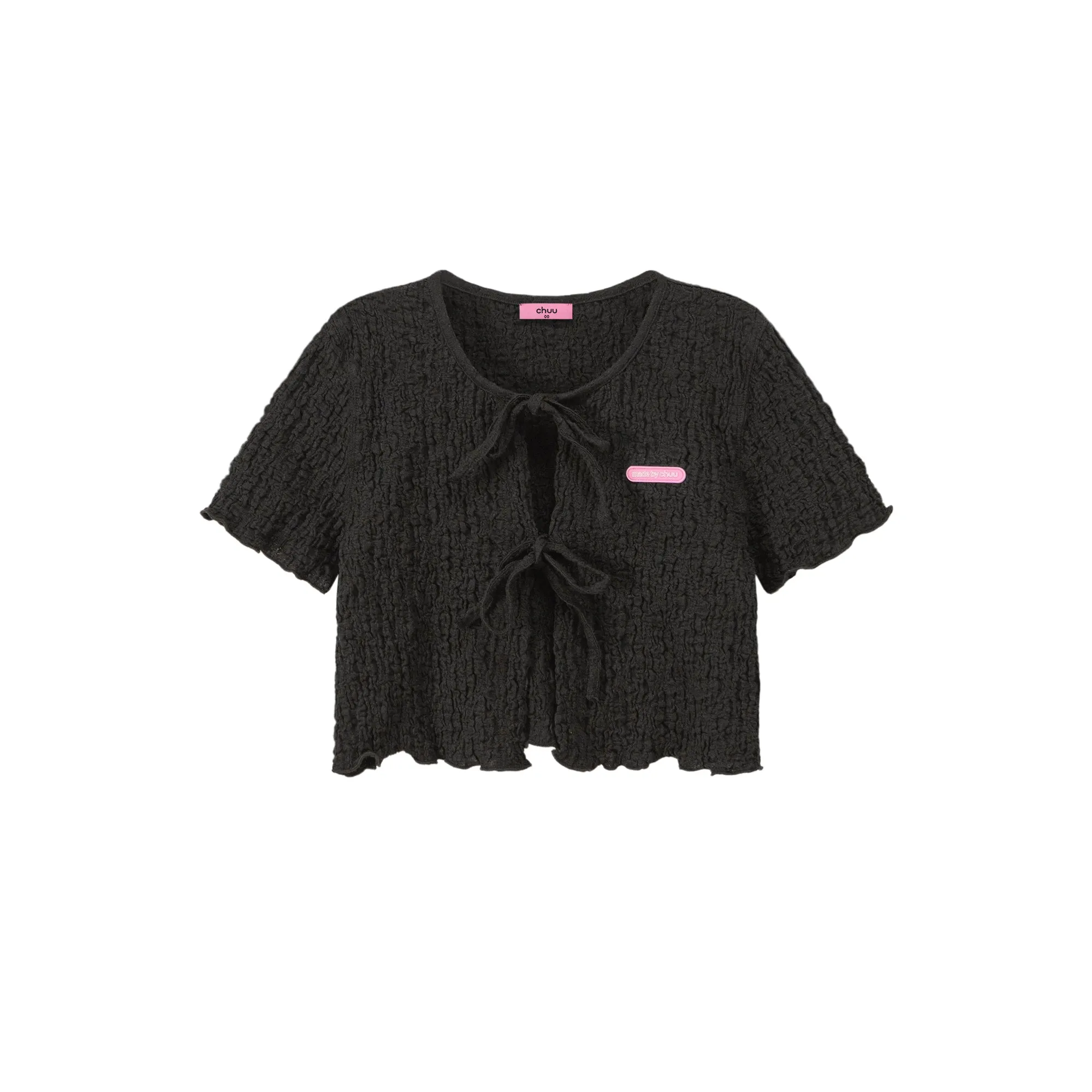 Shirred Ribbon Cardigan