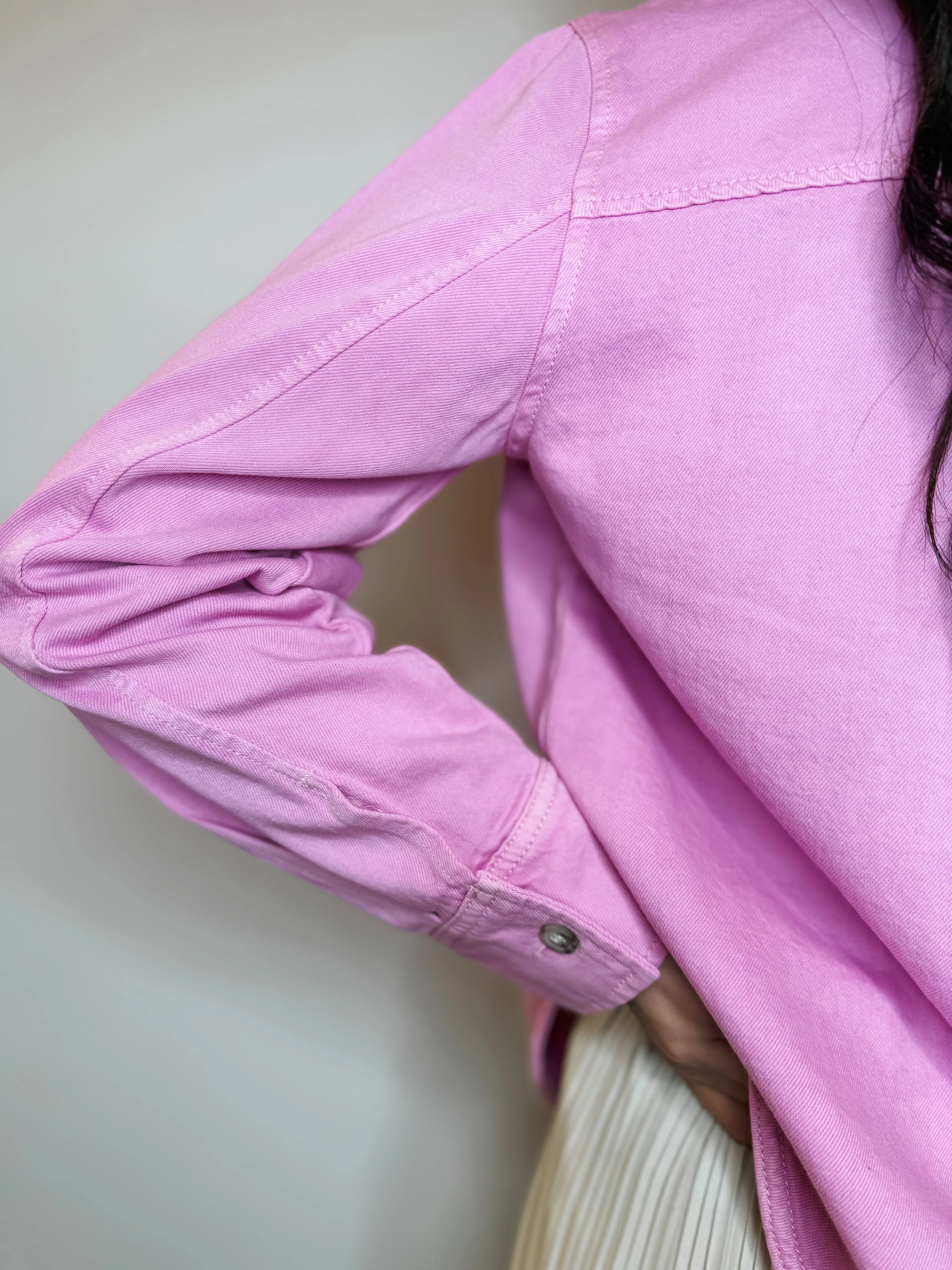 Silla Denim Shirt - Pink
