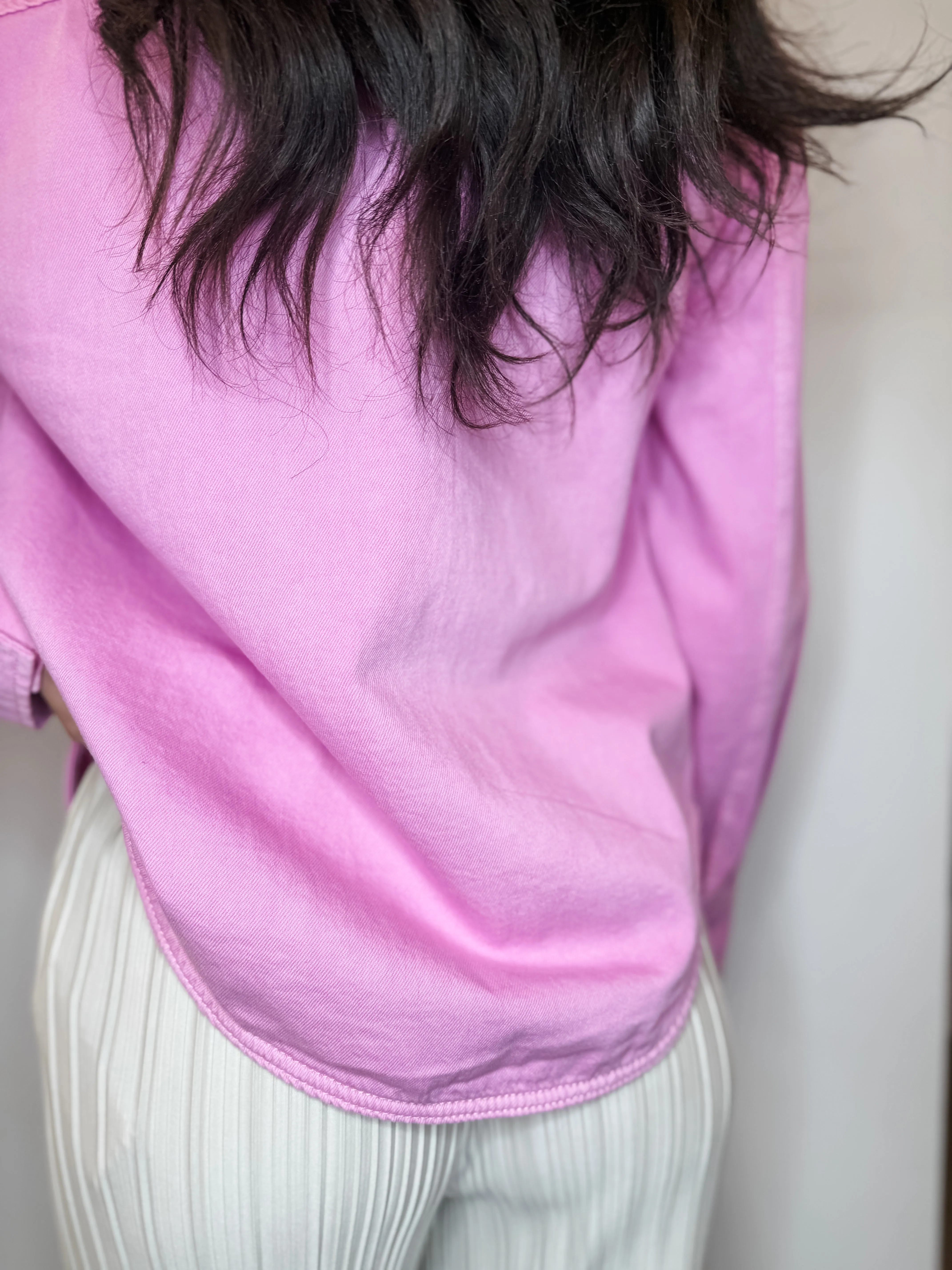 Silla Denim Shirt - Pink