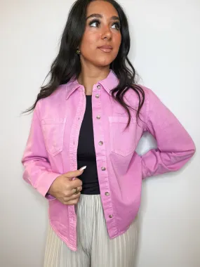 Silla Denim Shirt - Pink