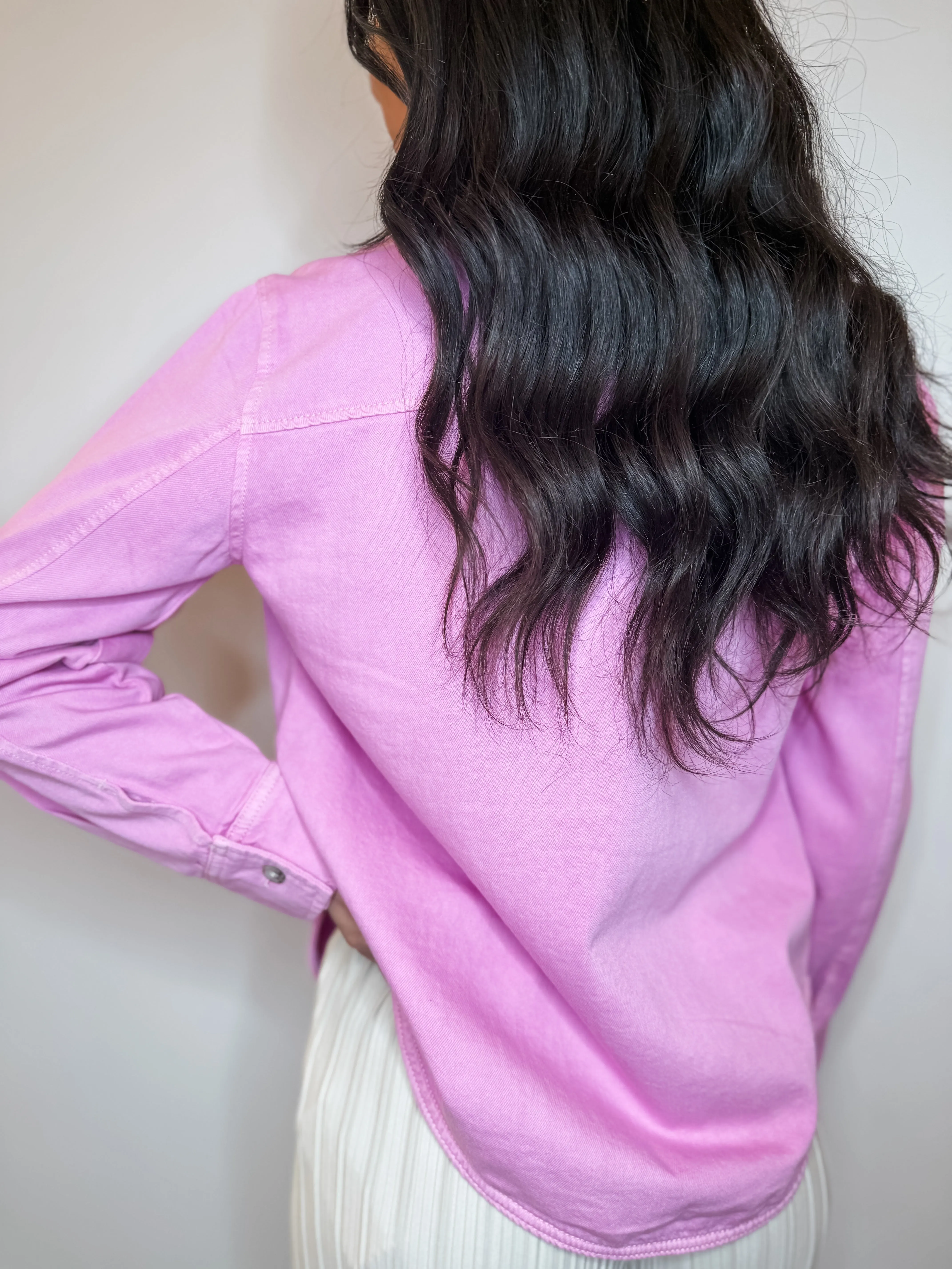 Silla Denim Shirt - Pink