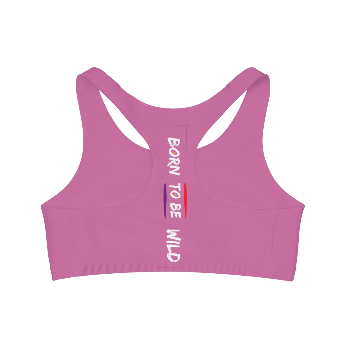 Sports Bra (Born to Be Wild) Pink