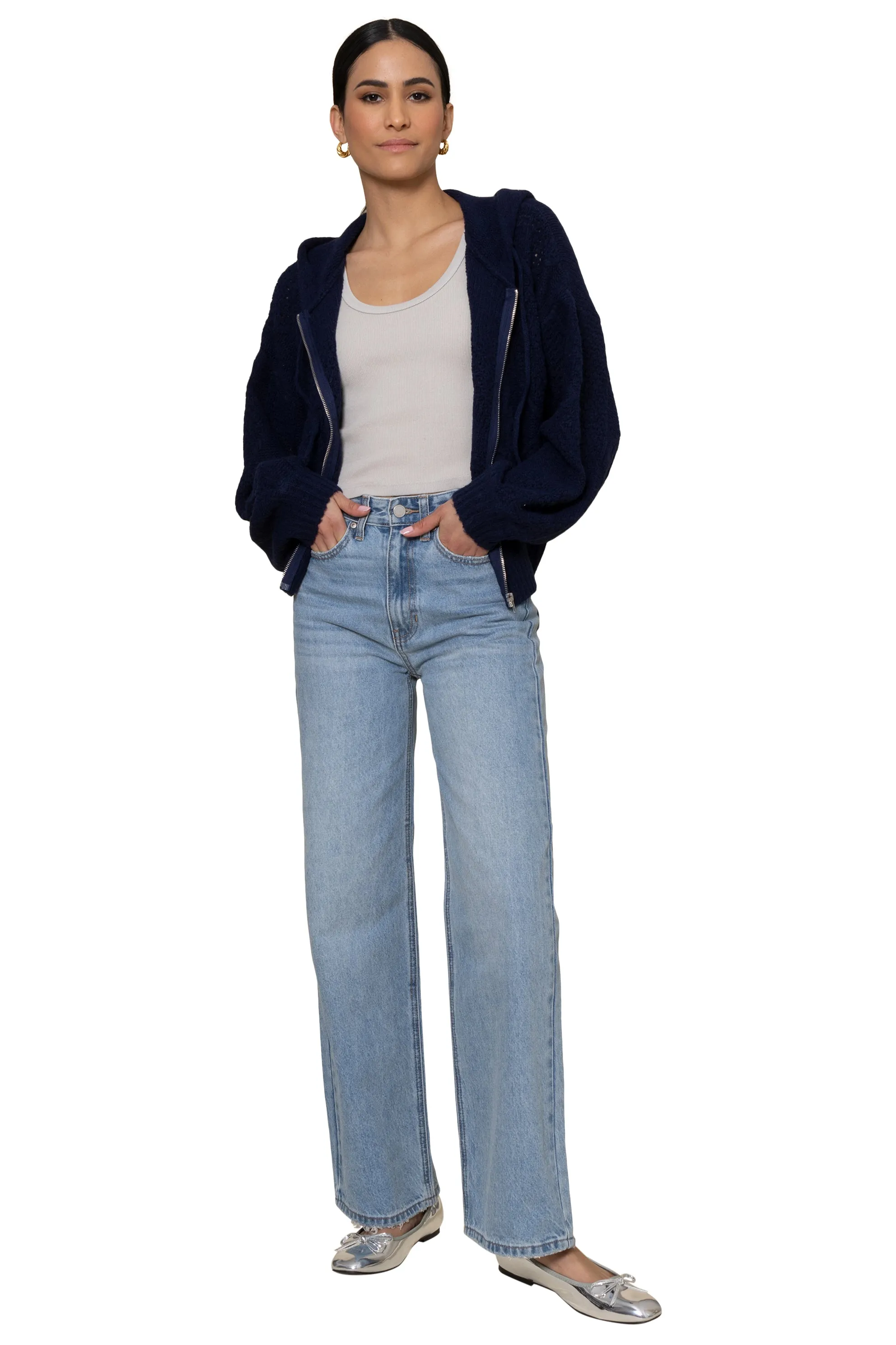 Staple Zip Up Cardigan