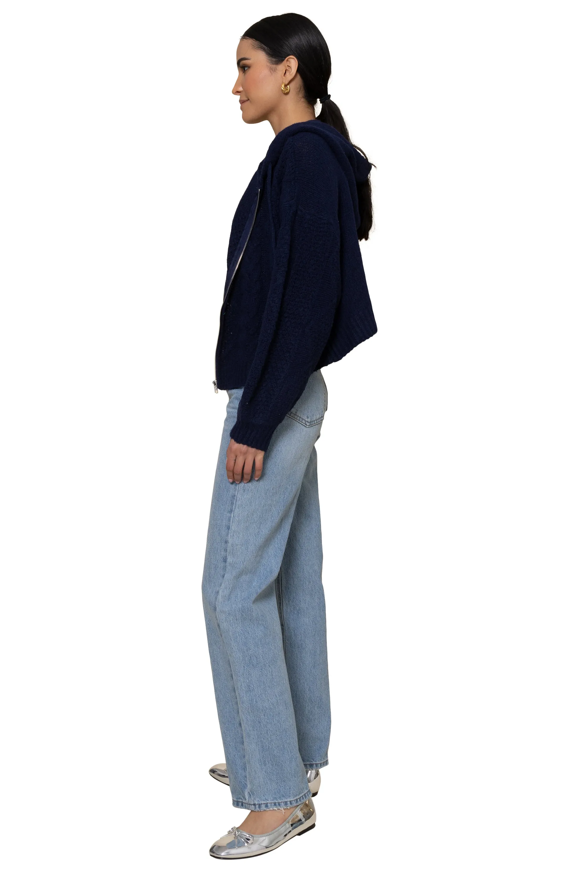 Staple Zip Up Cardigan