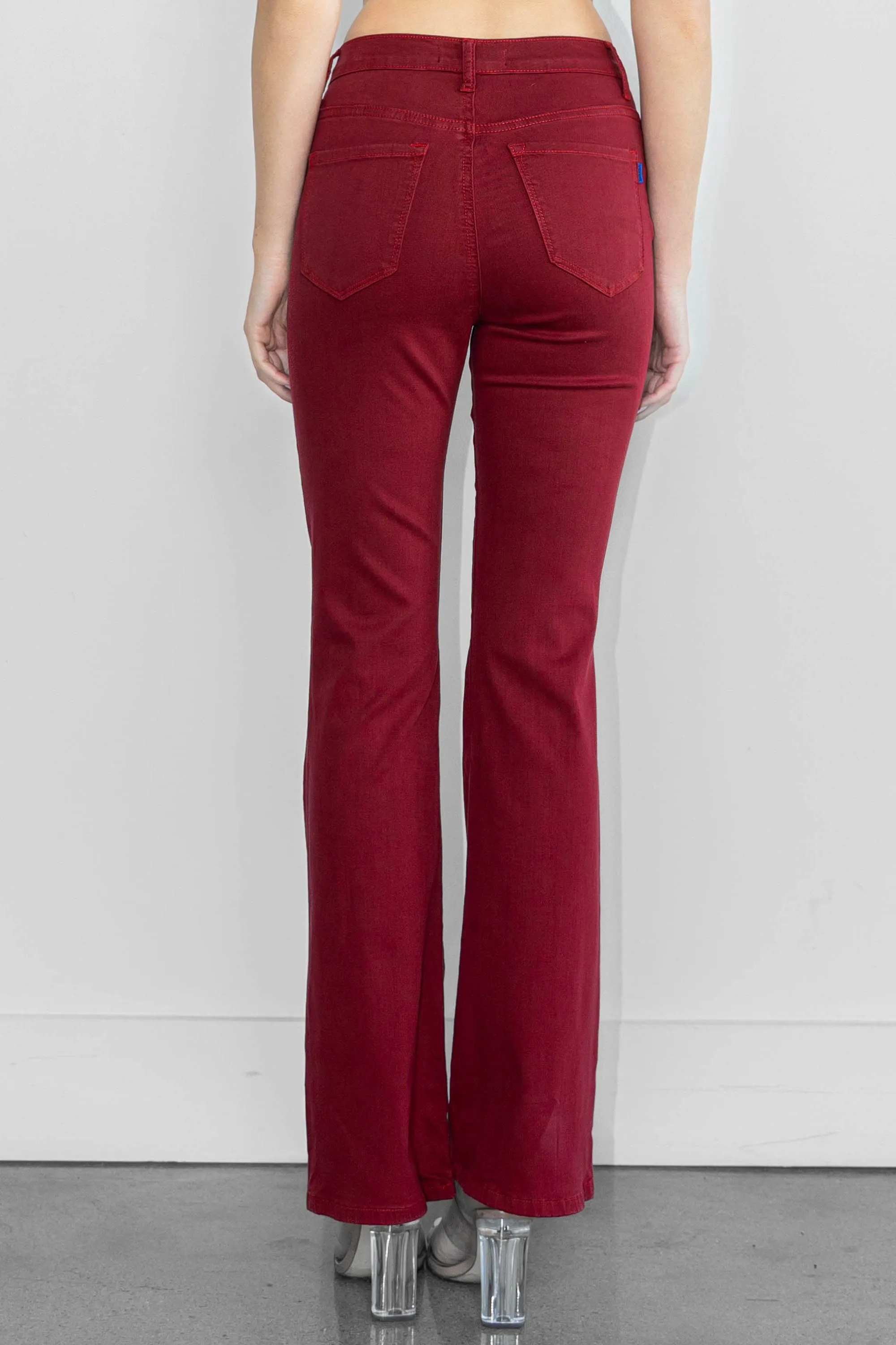 Vibrant Color Bootcut Jeans