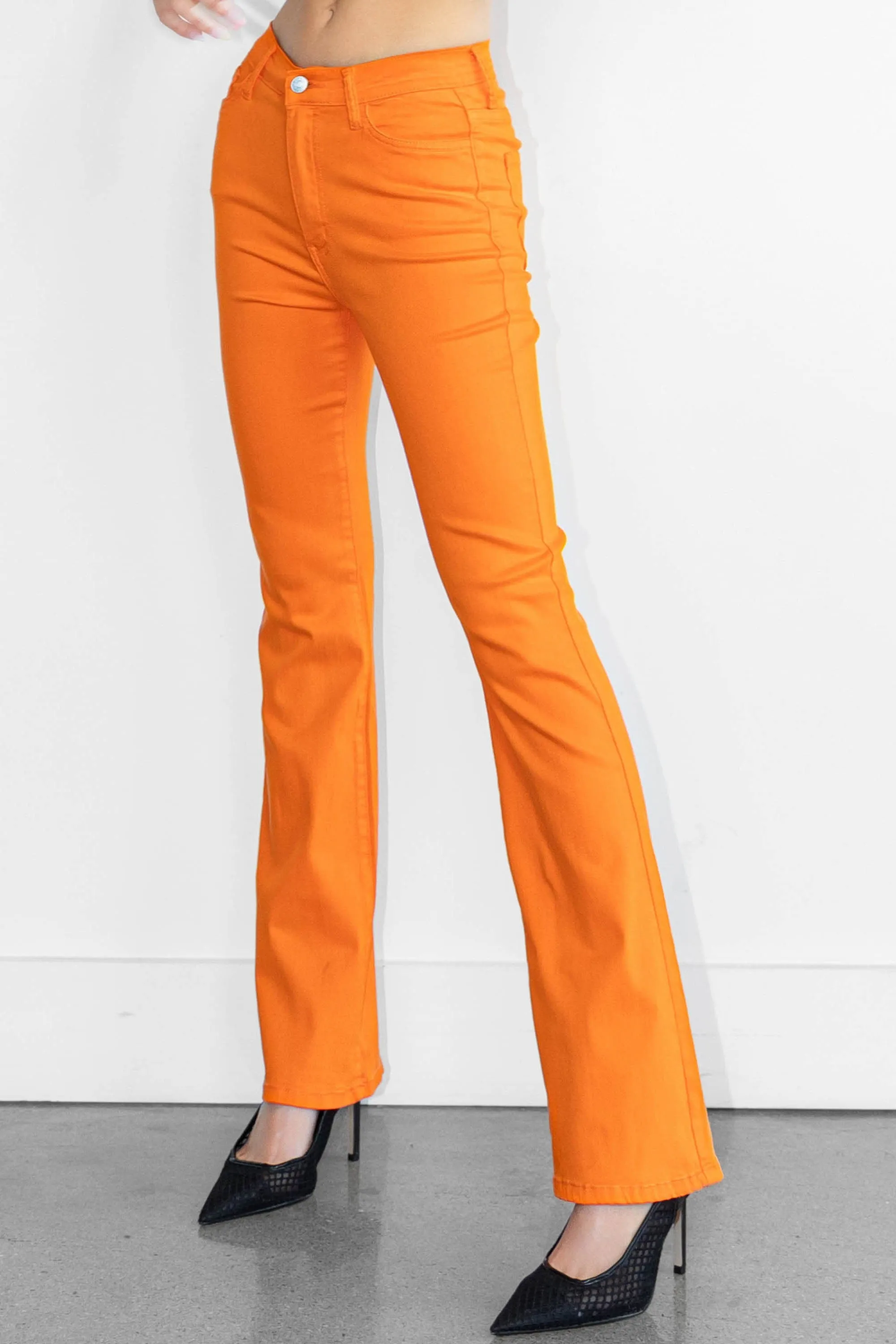Vibrant Color Bootcut Jeans