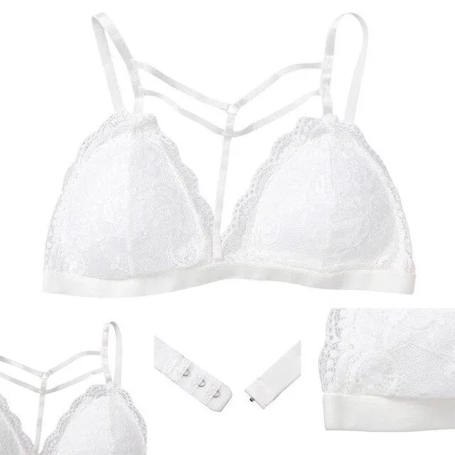 White Lace Bralette Bras