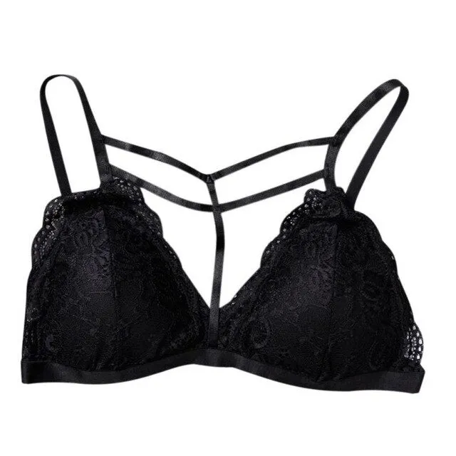 White Lace Bralette Bras
