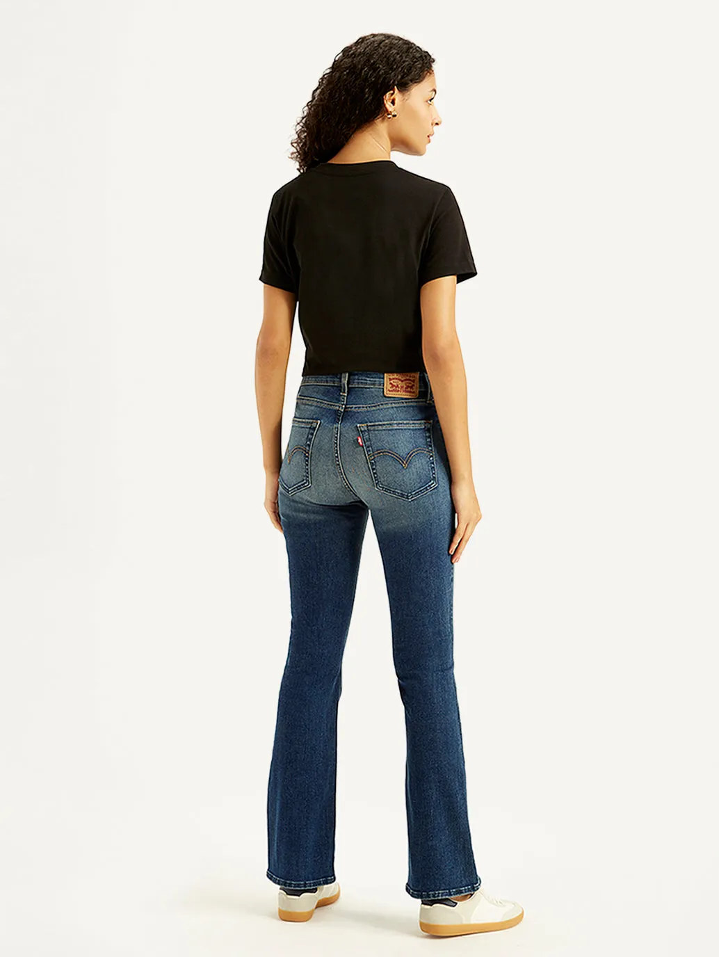 Women's High Rise 725 Slim Bootcut Fit Blue Jeans