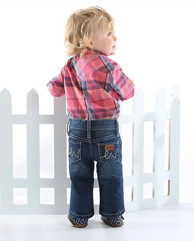 WRANGLER BABY GIRL WESTERN 5 POCKET JEAN IN DENIM STYLE PQJ113D