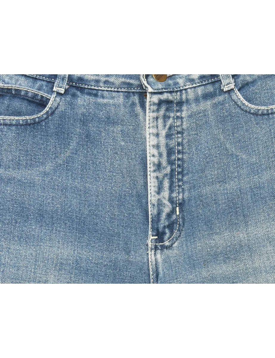 Zip Front Skinny Fit Jeans - W28 L29